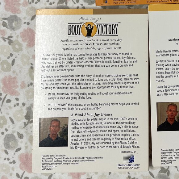 Fitness CDs & DVDs - Bundle of 3 Sets - Marilu Henner's "Body Victory" - GUC - Picture 9 of 12